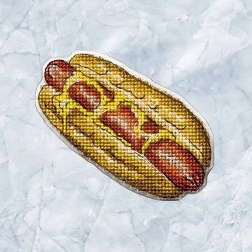 Хот-дог (двухсторонний) Набор для вышивания нитями на пластиковой основе Wonderland Сrafts FLX-115 FLX-115 фото