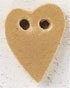 86376 Matte Old Gold SM Folk Heart Mill Hill Button MH86376 фото