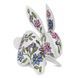 Кролик с цветочным узором Набор для вышивки нитями на искусственной коже Wonderland Сrafts FLHL-120 FLHL-120 фото 6